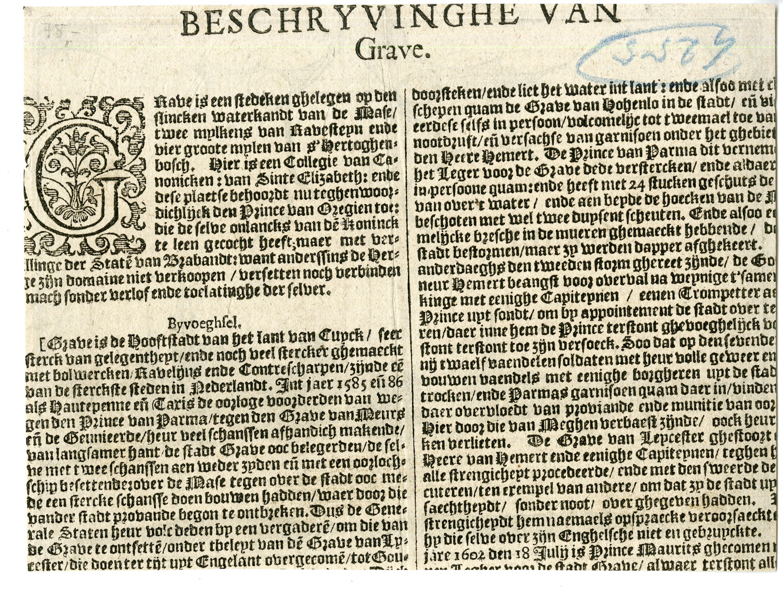 Pco 9594 416x314 Antique Print-GRAVE-VIEW-FORTIFICATION-BRABANT-NETHERLANDS-Guicciardini-1616 - Image 2