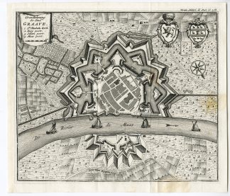 Antique Map-GRAVE-PLAN-BRABANT-NETHERLANDS-Tirion-1750