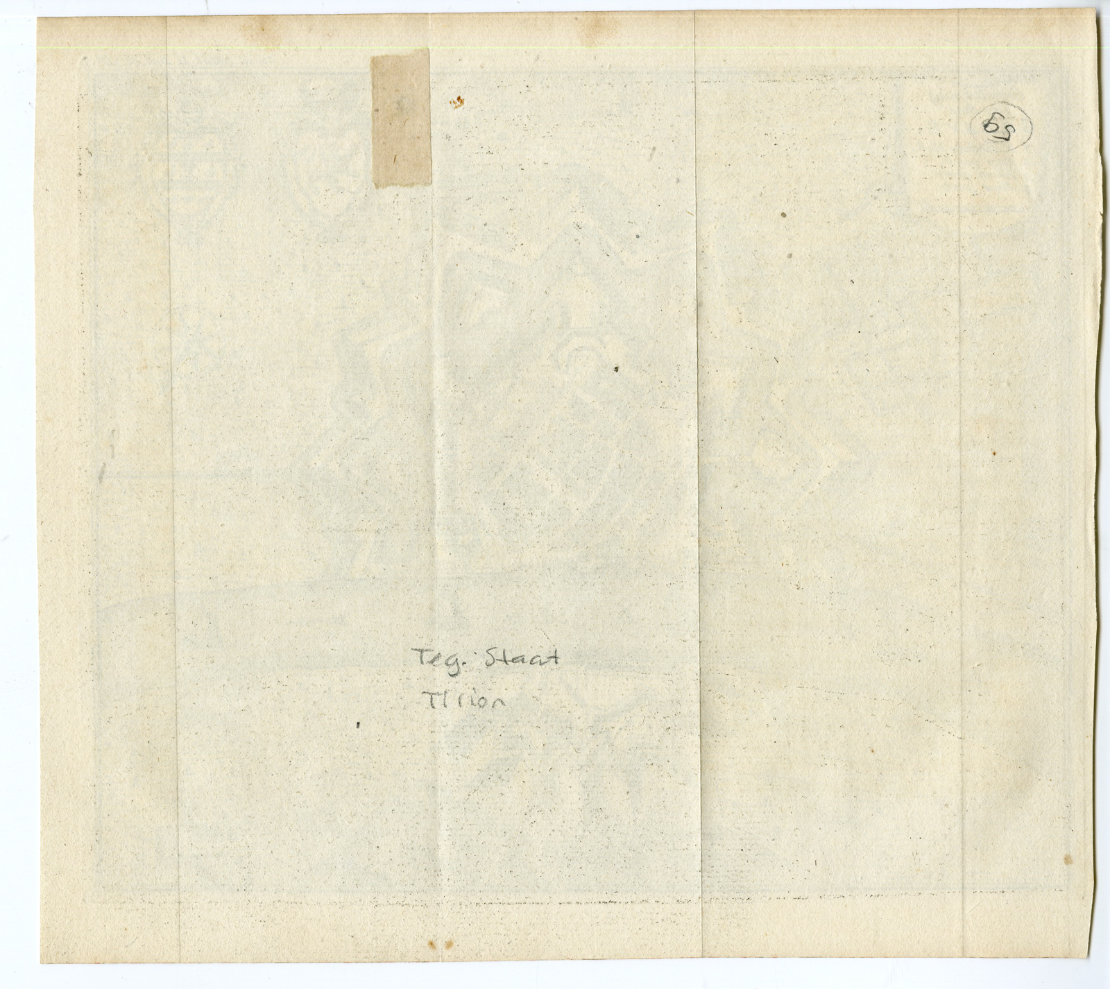Pco 9608 416x371 Antique Map-GRAVE-PLAN-BRABANT-NETHERLANDS-Tirion-1750 - Image 2