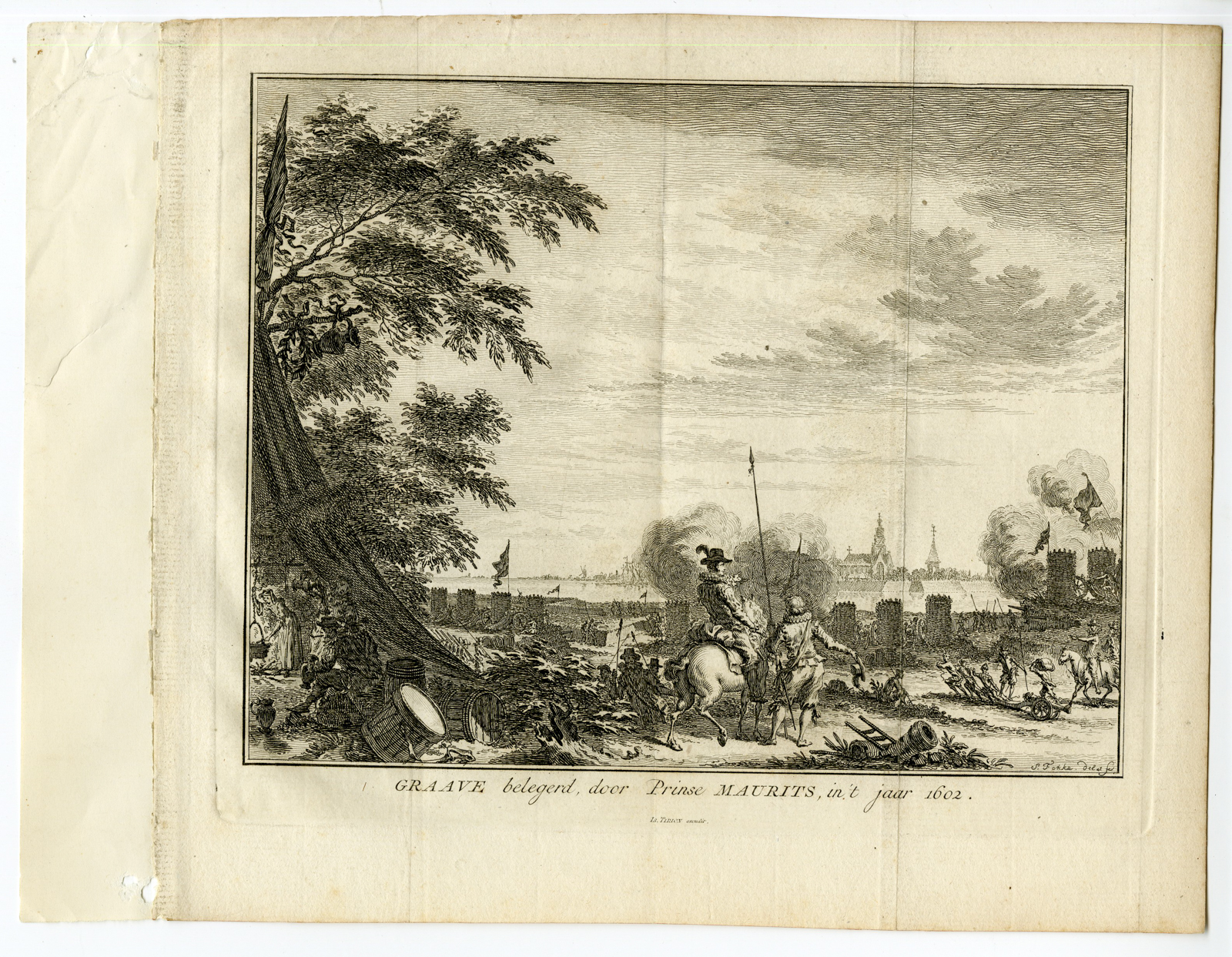Pco 9613 416x323 Antique Print-GRAVE-SIEGE-PRINCE MAURITS-NETHERLANDS-Fokke-Tirion-1750