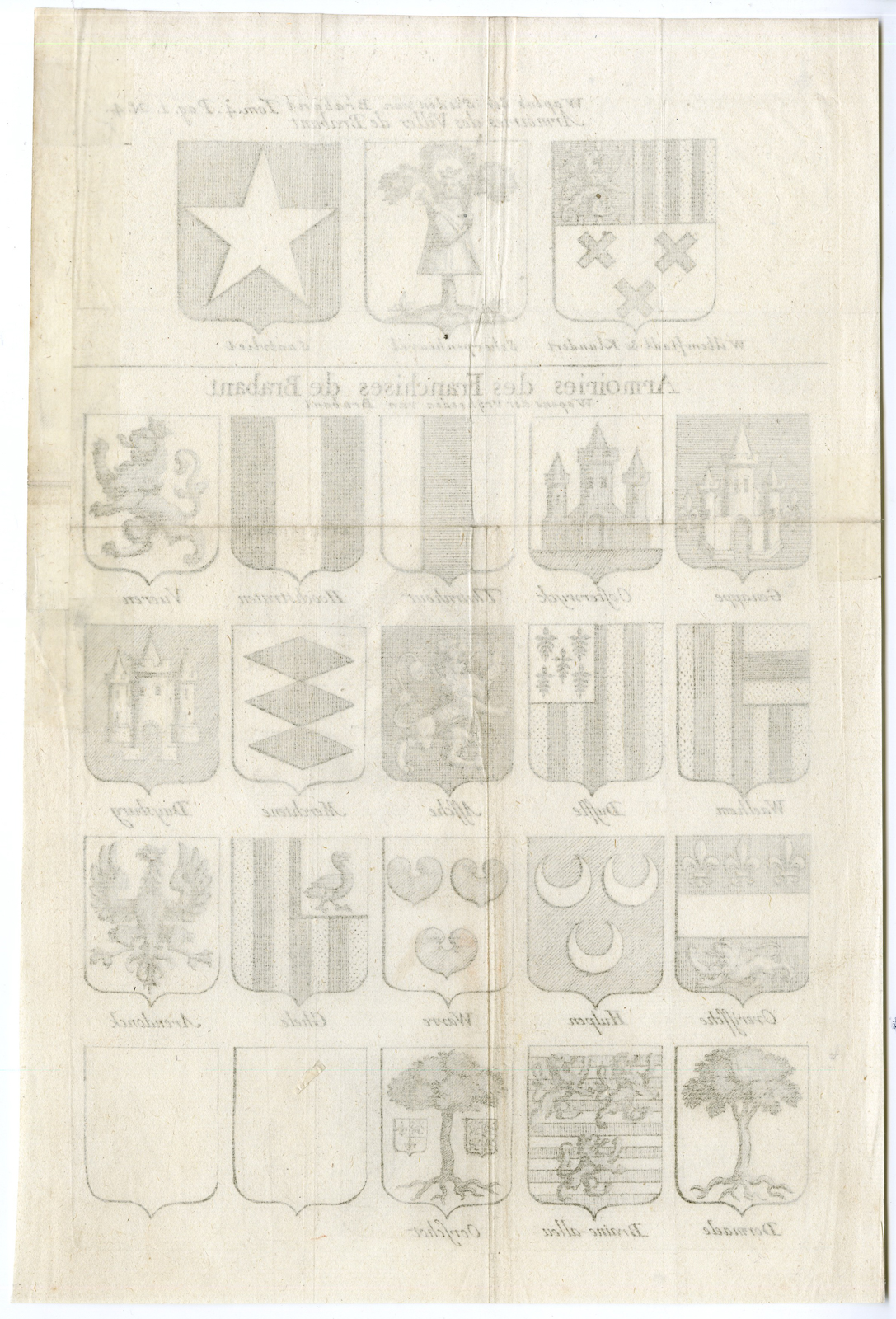 Pco 9624 416x612 3-Antique Prints-COAT OF ARMS-BELGIUM-BRABANT-NETHERLANDS-Butkens-1724 - Image 6