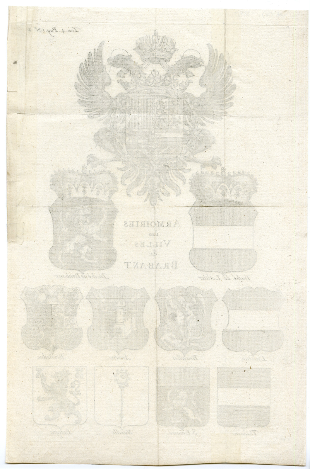 Pco 9626 416x629 3-Antique Prints-COAT OF ARMS-BELGIUM-BRABANT-NETHERLANDS-Butkens-1724 - Image 2