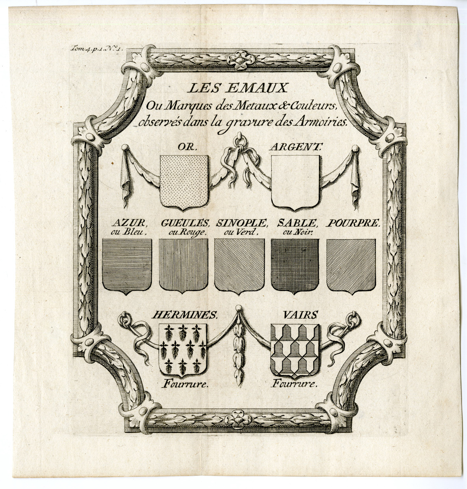 Pco 9627 416x435 Antique Print-COAT OF ARMS-TECHNIQUE-COLOUR-METAL-Butkens-1724