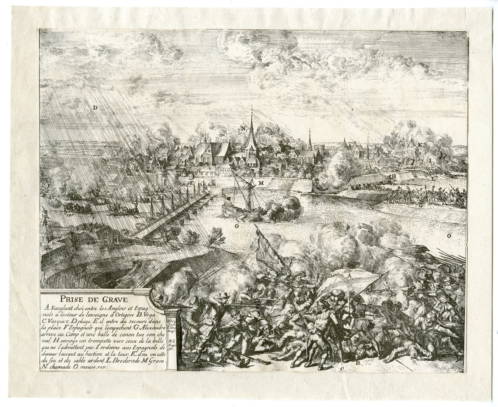 Pco 9728 416x340 Antique Print-GRAVE-SIEGE-BRABANT-NETHERLANDS-de Hooghe-c. 1680