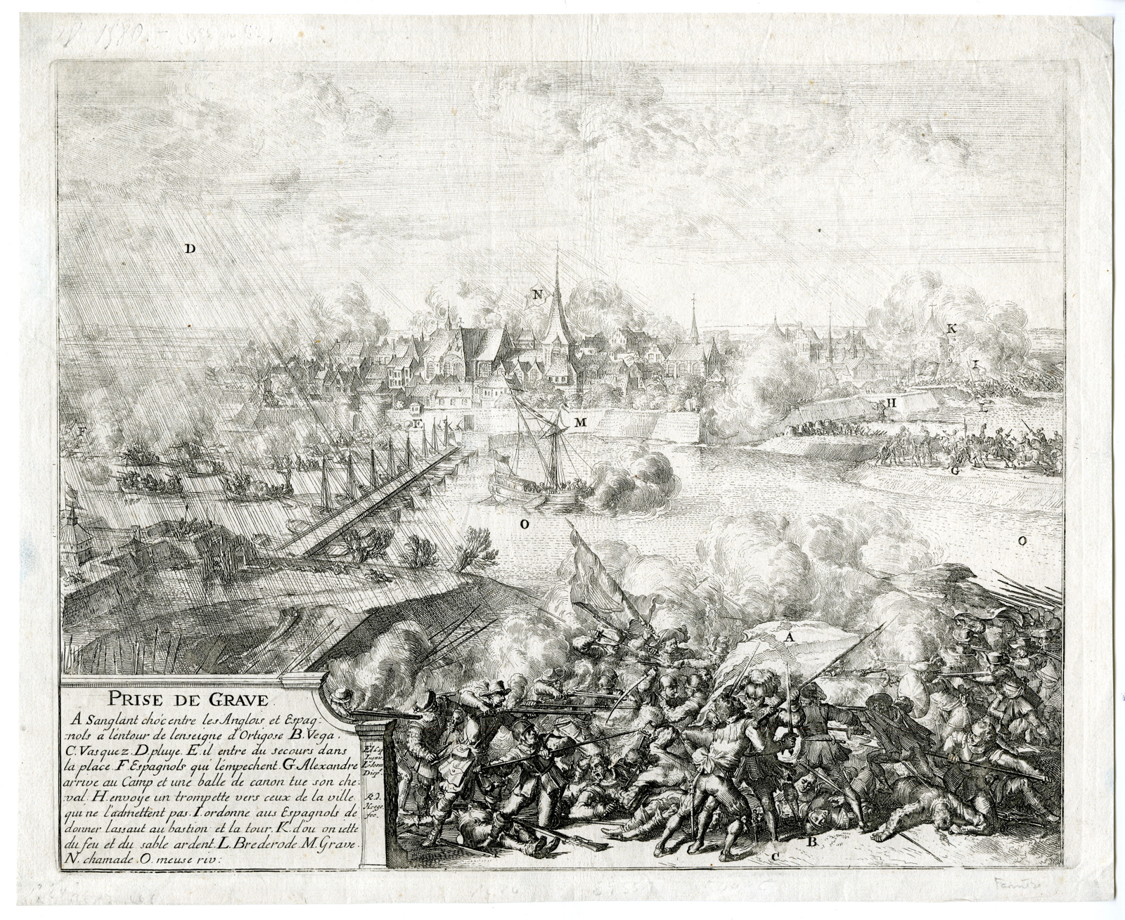 Pco 9729 416x340 Antique Print-GRAVE-SIEGE-BRABANT-NETHERLANDS-de Hooghe-c. 1680