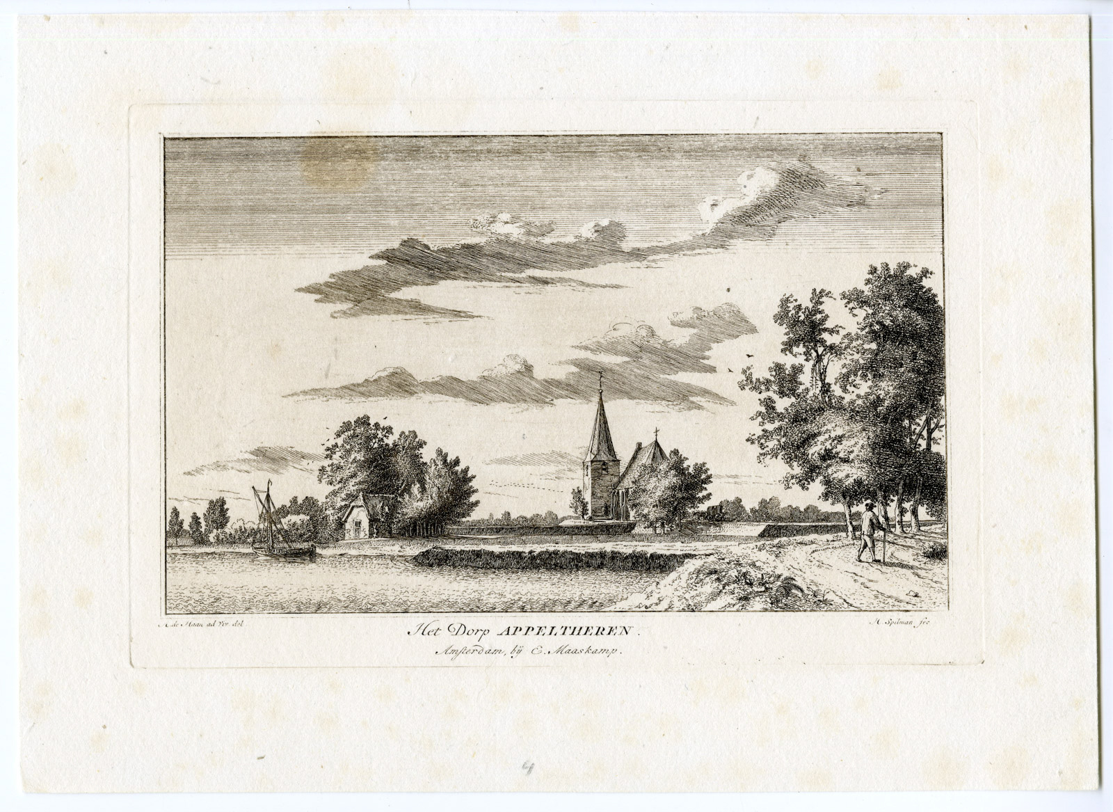 Pco 9804 416x303 Antique Print-APPELTERN-GELDERLAND-VIEW-NETHERLANDS-Spilman-de Haan-c. 1800