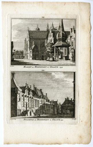 Antique Print-GRAVE-CITY HALL-GUARD-NETHERLANDS-Spilman-c. 1750
