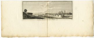 Antique Print-GRAVE-MAAS-BRABANT-VIEW-NETHERLANDS-Spilman-de Beijer-c. 1750