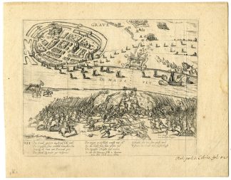 Antique Print-GRAVE-SIEGE-PARMA-NETHERLANDS-Hogenberg-c. 1580
