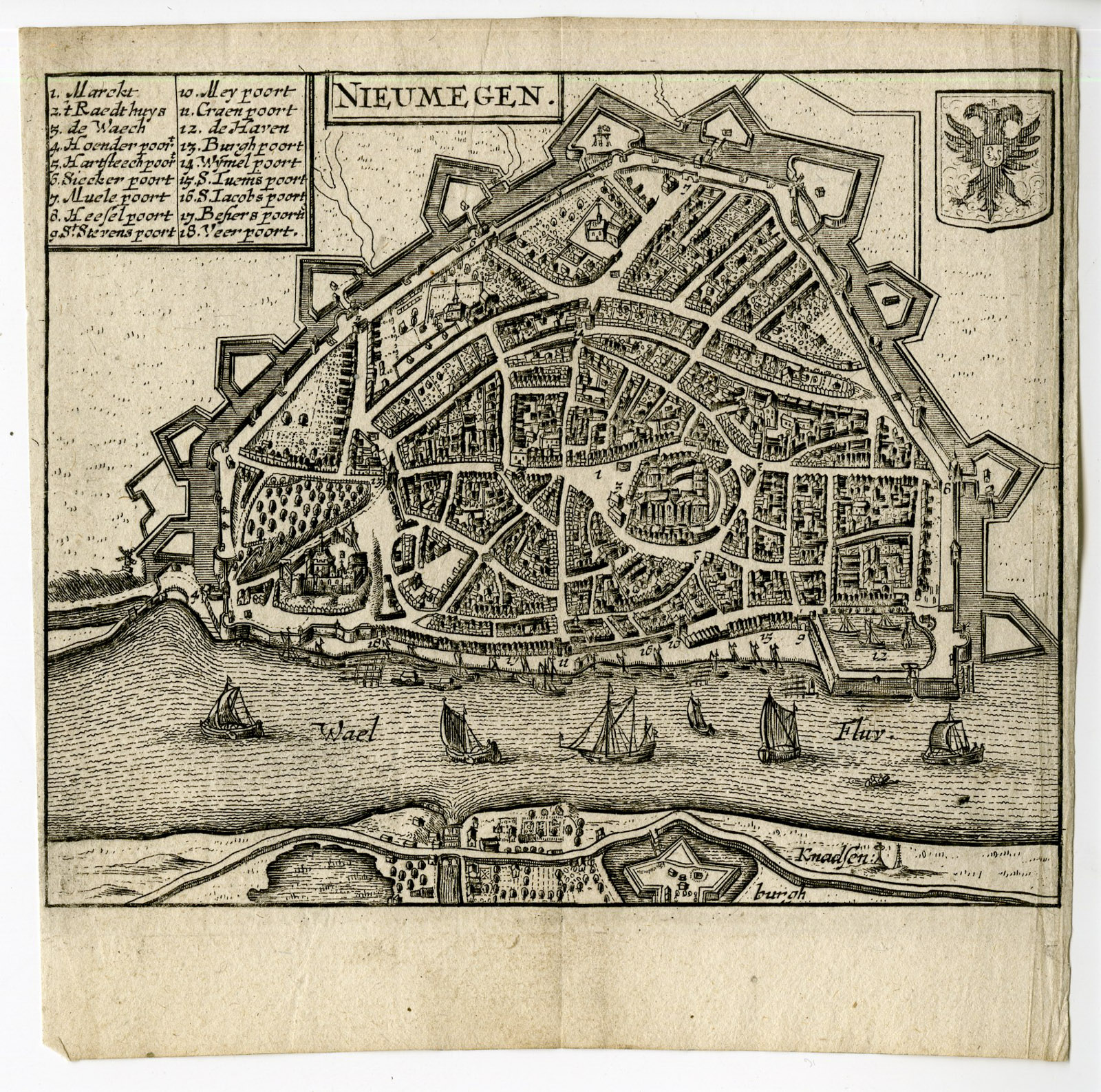 Pco 9880 416x413 Antique Print-NIJMEGEN-FORTIFICATION-WAAL-NETHERLANDS-Guicciardini-1652