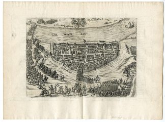 Antique Print-NIJMEGEN-SIEGE-FORTRESS-WAAL-NETHERLANDS-Hogenberg-Aitzinger-1583
