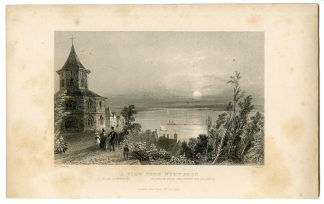 Antique Print-NIJMEGEN-VIEW-BELVEDERE-WAAL-NETHERLANDS-Barber-Bartlett-c. 1840