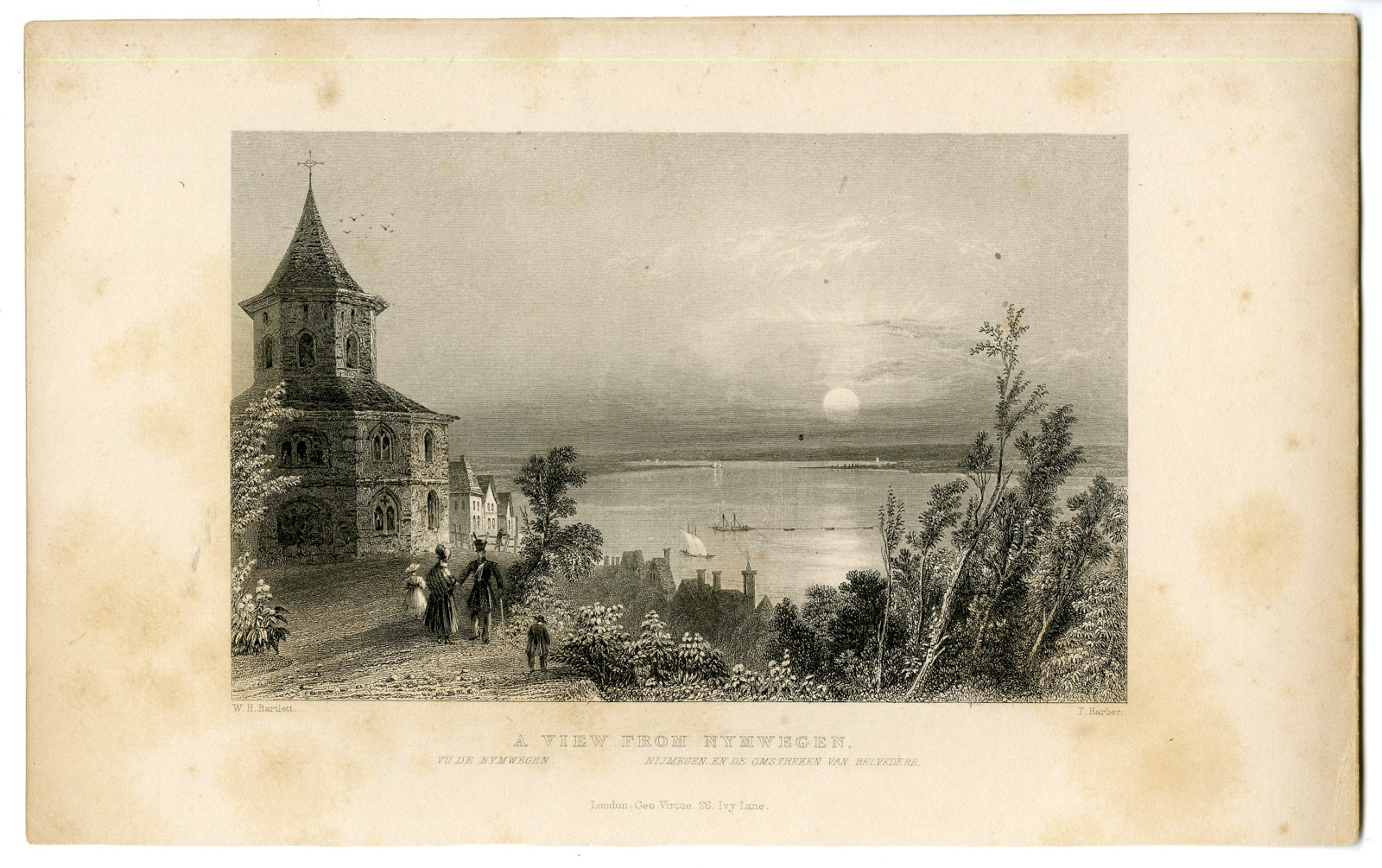 Pco 9896 416x261 Antique Print-NIJMEGEN-VIEW-BELVEDERE-WAAL-NETHERLANDS-Barber-Bartlett-c. 1840