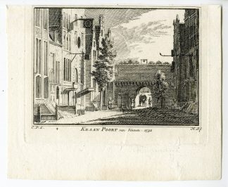 Antique Print-NIJMEGEN-KRAANPOORT-VIEW-NETHERLANDS-Spilman-de Beijer-1746