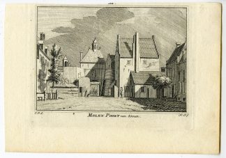 Antique Print-NIJMEGEN-VIEW-MOLENPOORT-NETHERLANDS-Spilman-de Beijer-1746
