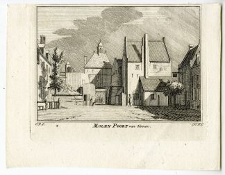 Antique Print-NIJMEGEN-VIEW-MOLENPOORT-NETHERLANDS-Spilman-de Beijer-1746