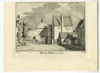 Antique Print-NIJMEGEN-VIEW-MOLENPOORT-NETHERLANDS-Spilman-de Beijer-1746