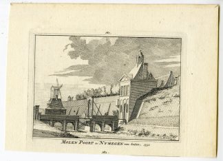 Antique Print-NIJMEGEN-VIEW-MOLENPOORT-NETHERLANDS-Spilman-de Beijer-1746