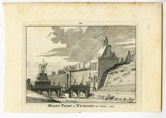 Antique Print-NIJMEGEN-VIEW-MOLENPOORT-NETHERLANDS-Spilman-de Beijer-1746