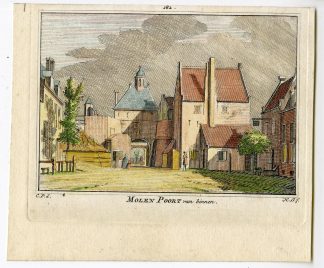 Antique Print-NIJMEGEN-VIEW-MOLENPOORT-NETHERLANDS-Spilman-de Beijer-1746