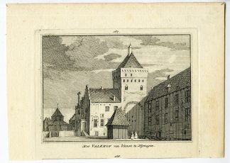 Antique Print-NIJMEGEN-VIEW-VALKHOF-CASTLE-NETHERLANDS-Spilman-de Beijer-1746