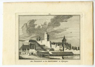 Antique Print-NIJMEGEN-BELVEDERE-VALKHOF-CASTLE-NETHERLANDS-Spilman-de Beijer-1746