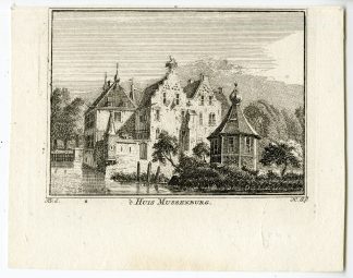 Antique Print-NIJMEGEN-MUSSENBURG-CASTLE-NETHERLANDS-Spilman-de Beijer-1746