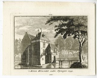 Antique Print-NIJMEGEN-HULSEN-CASTLE-NETHERLANDS-Spilman-de Beijer-1746