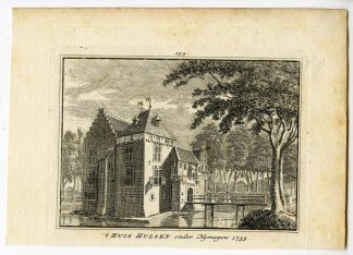 Antique Print-NIJMEGEN-HULSEN-CASTLE-NETHERLANDS-Spilman-de Beijer-1746
