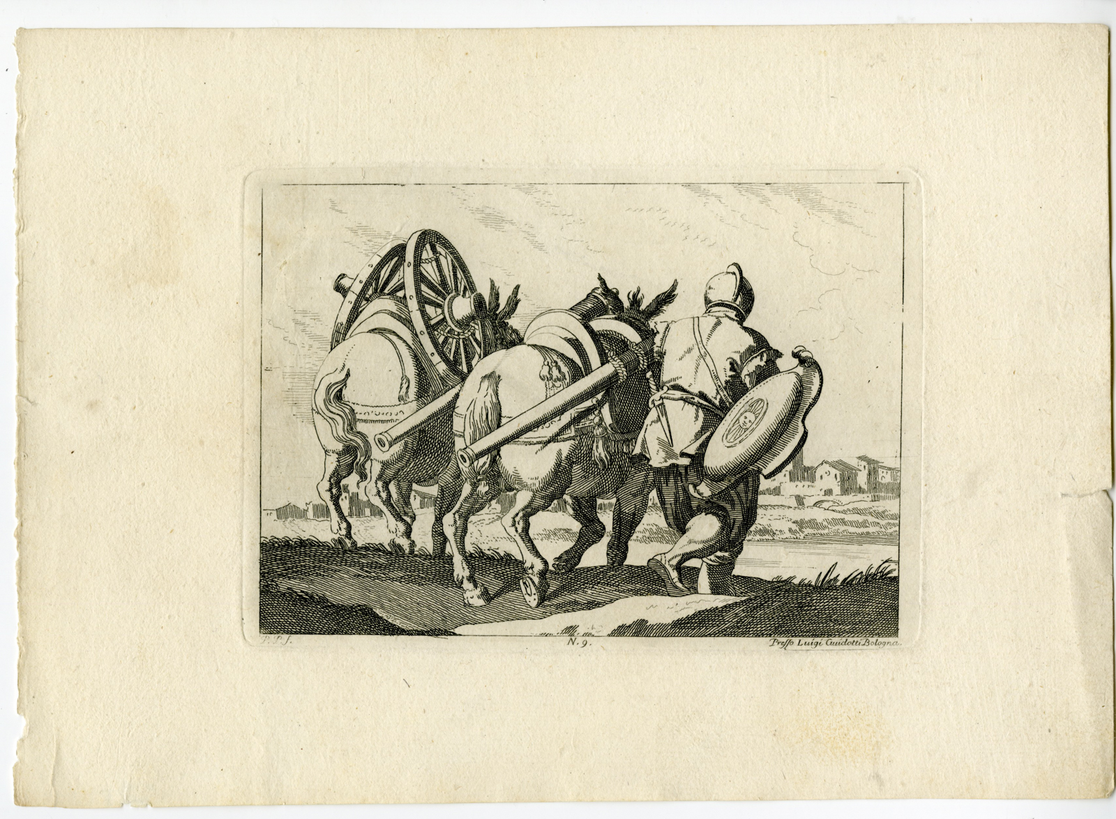 Pictura 07823 416x305 Antique Master Print-SOLDIER-MULES-ARTILLERY-PLATE-9-Palmieri-Tempesta-1760