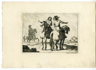 Antique Master Print-MILITARY-COMMANDERS-HORSEBACK-PL.1-Palmieri-Simonini-1760