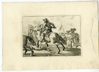 Antique Master Print-BATTLE-CAVALRY-SKIRMISH-PLATE-21-Palmieri-Simonini-1760