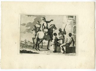 Antique Master Print-SOLDIERS-MILITARY-SCENE-PLATE-10-Palmieri-Simonini-1760