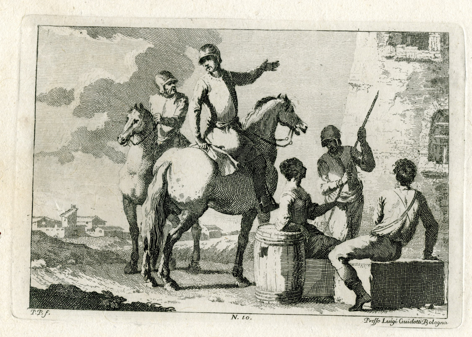 Pictura 07842 416x297 Antique Master Print-SOLDIERS-MILITARY-SCENE-PLATE-10-Palmieri-Simonini-1760 - Image 2