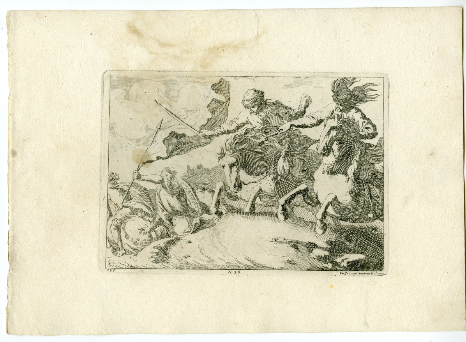 Pictura 07845 416x305 Antique Master Print-CAVALRY-CHARGE-PLATE-28-Palmieri-Simonini-1760