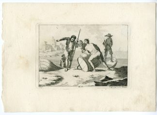 Antique Master Print-BARREL-BOAT-RUIN-PEEING MAN-PL.17-Palmieri-Simonini-1760