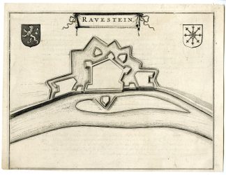 Antique Print-RAVENSTEIN-PLAN-FORTIFICATION-BRABANT-NETHERLANDS-Blaeu-1649