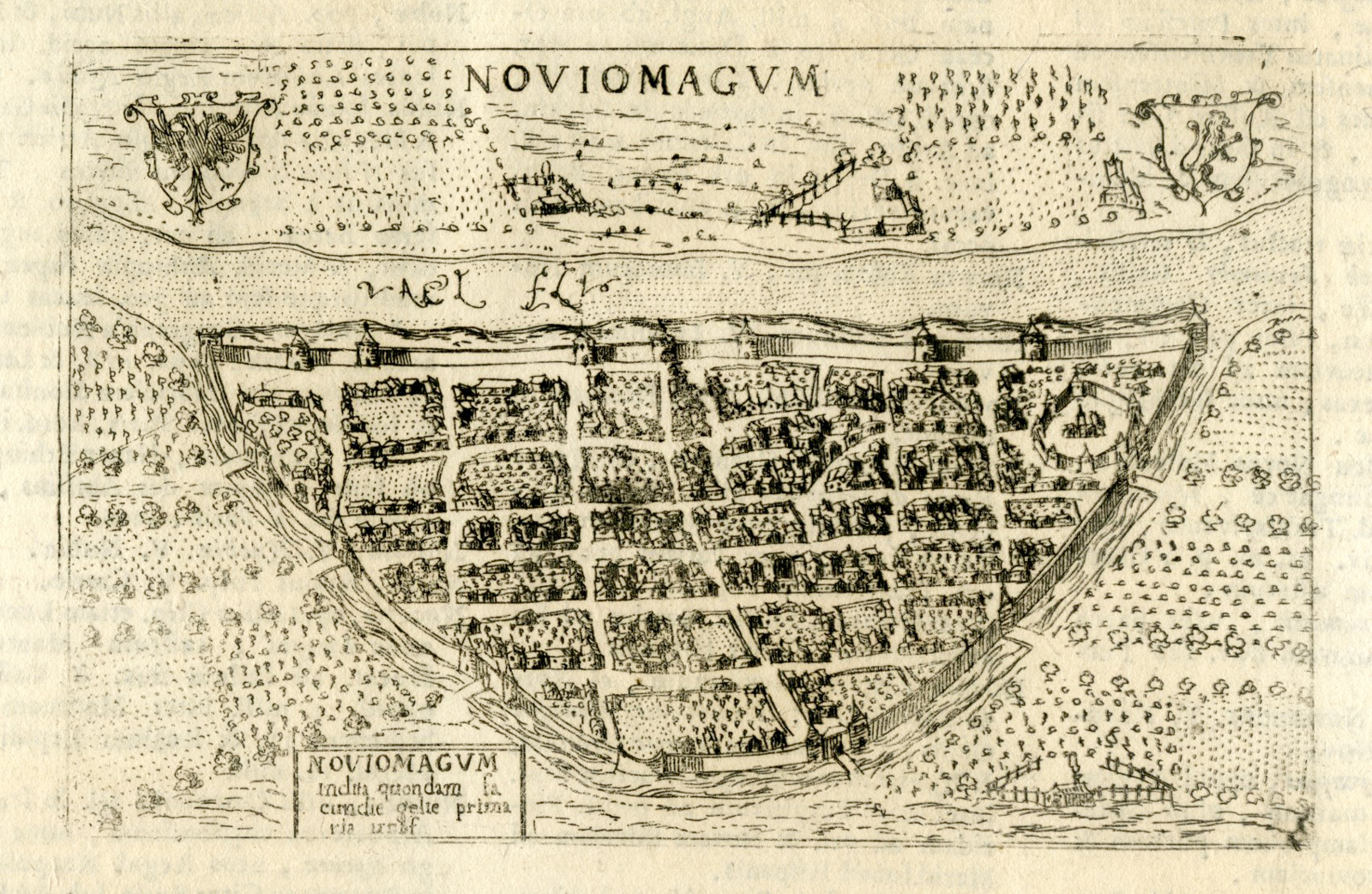 Pictura 08506 416x271 Antique Print-NIJMEGEN-NOVIOMAGUM-WAAL-NETHERLANDS-Valegio-Lasor a Varea-1713 - Image 2