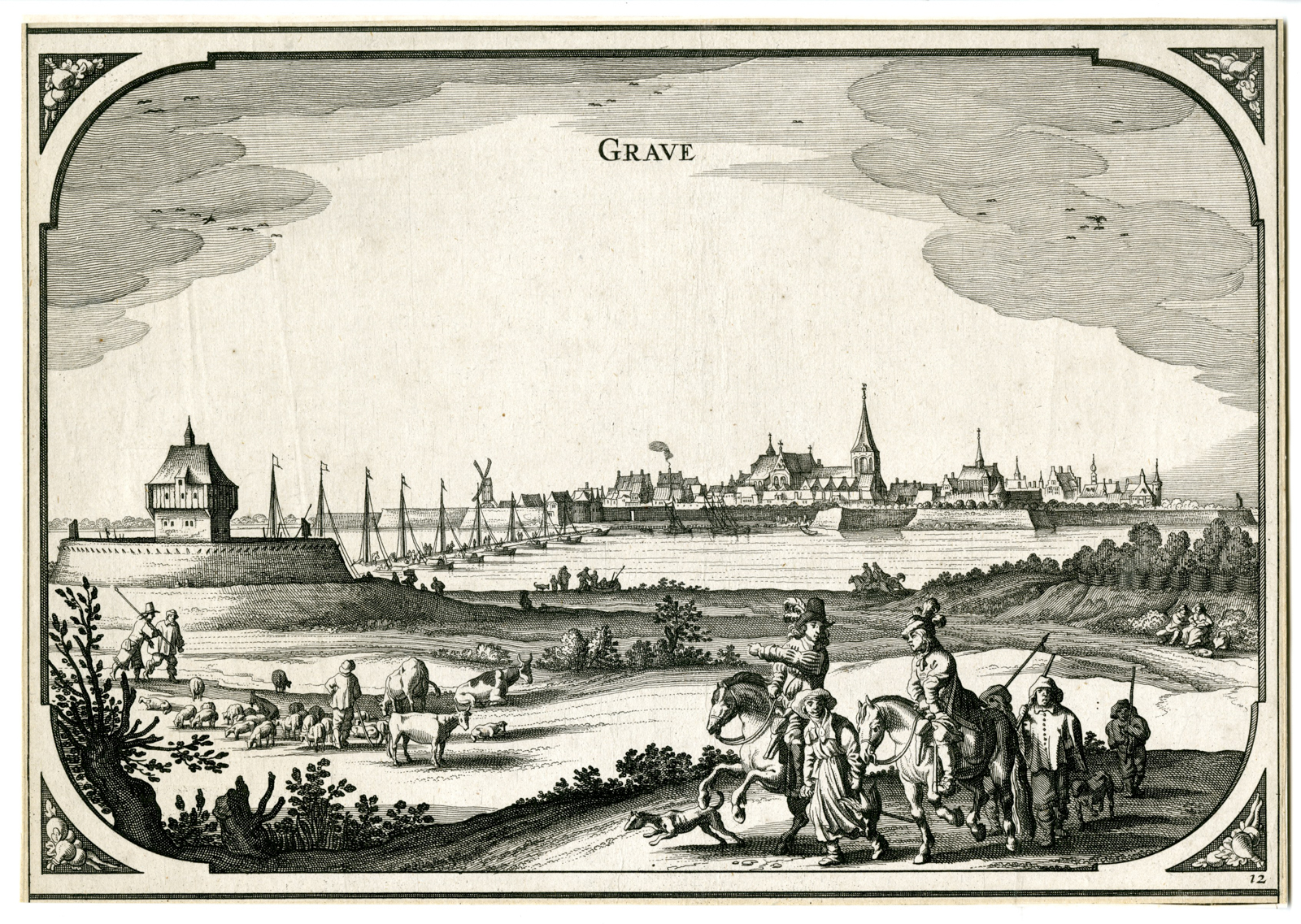 Pictura 08595 416x296 Rare-Antique Print-GRAVE-VIEW-BRABANT-NETHERLANDS-Schut-Visscher-1656