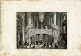 Antique Print-SAINT ETIENNE DU MONT-CHURCH-PARIS-FRANCE-Rouargue-Gram-1865