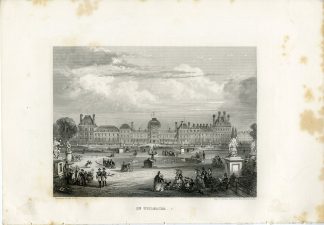 Antique Print-TUILERIES GARDEN-PARIS-FRANCE-Rouargue-Gram-1865