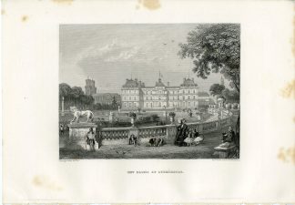 Antique Print-LUXEMBOURG PALACE-PARIS-FRANCE-Rouargue-Gram-1865