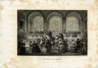 Antique Print-HOTEL DE VILLE-CITY HALL-INTERIOR-PARIS-FRANCE-Lami-Gram-1865