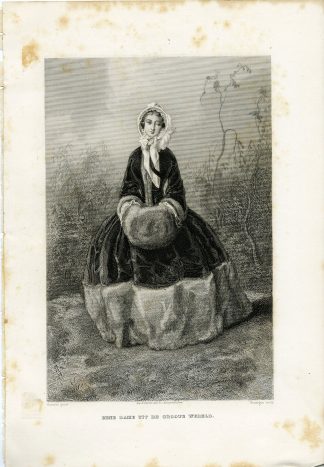 Antique Print-FASHION-LADY-UPPER CLASS-PARIS-FRANCE-Rouargue-Gavarni-Gram-1865