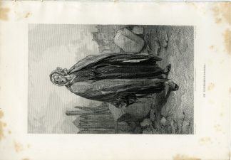 Antique Print-CLOTHES BUYER-WOMAN-PARIS-FRANCE-Rouargue-Gavarni-Gram-1865