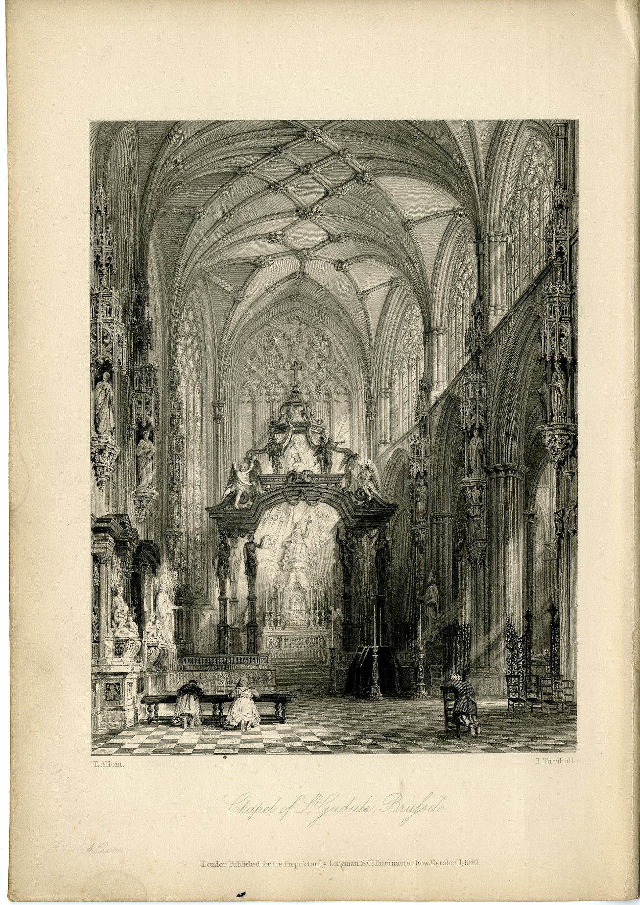 Pictura 14125 416x588 Antique Print-CHAPEL OF SAINT GUDULE-BRUSSELS-BELGIUM-Turnbull-Allom-Roscoe-1840