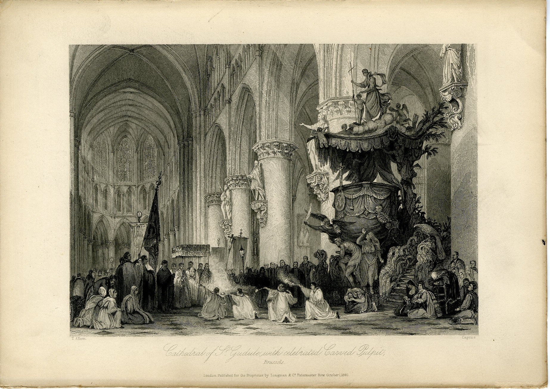 Pictura 14131 416x295 Antique Print-SAINT MICHAEL CATHEDRAL-BRUSSELS-Capone-Allom-Roscoe-1840