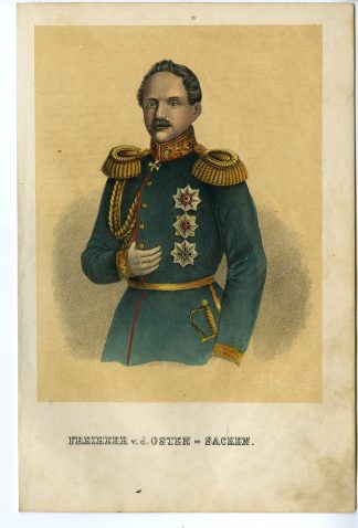 Rare-Antique Print-FREIHERR VON DER OSTEN SACKEN-RUSSIAN STATESMAN-Goehring-1855