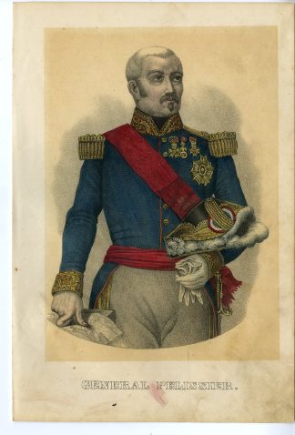 Rare-Antique Print-AIMABLE JEAN JACQUES PELISSIER-MARSHAL-FRANCE-Goehring-1855