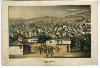 Rare-Antique Print-SHUMEN-SCHUMLA-BULGARIA-VIEW-Goehring-1855